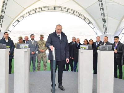 Prezident Xocalı Soyqırımı Memorialının açılışında
