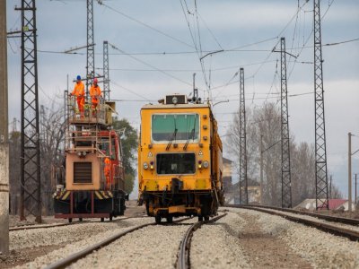 Alabaşlı-Qızılca dəmir yoluda təmir yekunlaşır - FOTOLAR