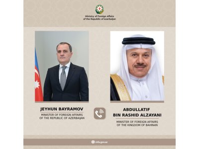 Azərbaycanla&nbsp;Bəhreynin XİN rəhbərləri İranı müzakirə etdi