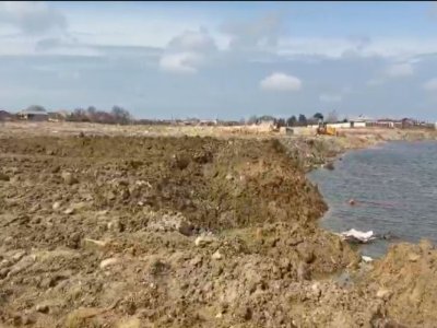 Maştağada gölün qanunsuz doldurulması aşkarlandı
