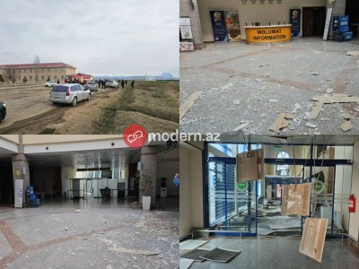 Naxçıvan hava limanı bu hala düşdü - VİDEO