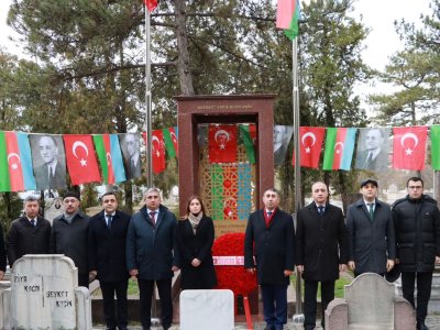 Türkiyədəki səfirliyimizdən Rəsulzadəyə böyük ehtiram - FOTO