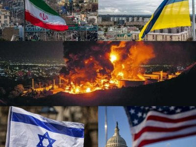 Iran becomes Ukraine, and the US and Israel become Russia