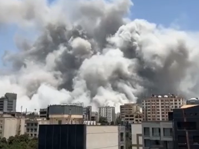 İranın zərbələri nəticəsində Manamada yanğın