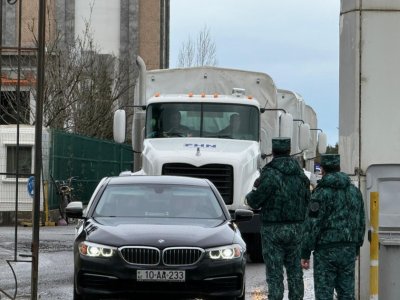 İrana göndərilən humanitar yardım Astara sərhədinə çatdı - FOTO