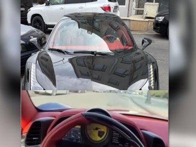 Avtobus zolağında hərəkət edən &ldquo;Ferrari&rdquo; saxlanıldı