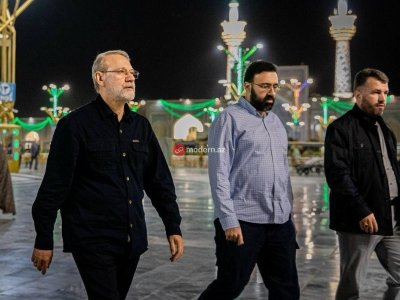 Laricani, oğlu və təhlükəsizlik rəisi - SON FOTO