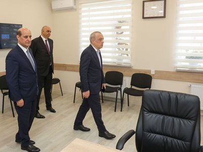 Zaur Mikayılov regional bölmənin yeni binasında - Fotolar