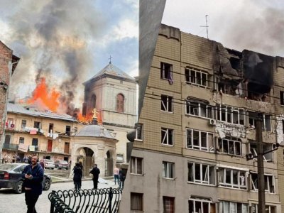 Lvovda&nbsp;binalara zərbələr endirilib, yaralananlar var