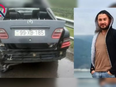 35 yaşlı taksi sürücüsü qəzada öldü