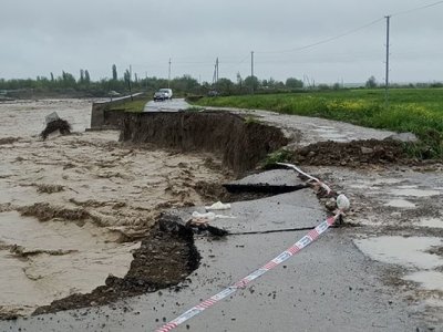 Sel avtomobil yolunu yararsız hala saldı