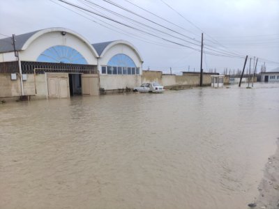 Xaçmazda 33 kəndi su basıb - FOTOLAR