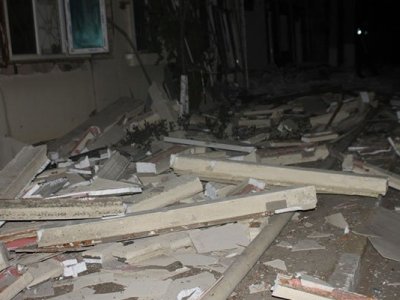 Şirvanda evdə partlayış oldu-VİDEO