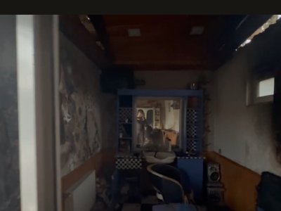 Bakıda bərbərxanada partlayış oldu-VİDEO