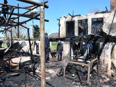 Masallıda faciəli şəkildə ölən baba və nəvənin GÖRÜNTÜSÜ