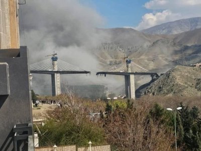 Kərəclə Tehranı birləşdirən körpünü vuruldu-8 ölü, 95 yaralı