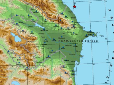 Azərbaycanda zəlzələ oldu