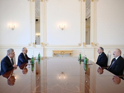 Prezident&nbsp;Muhsin Şentürkü qəbul edib - FOTOLAR