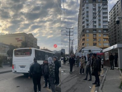 Xırdalanda xaos: avtobuslar saxlamır, sərnişinlər "manatlıq"&nbsp;SEÇİR