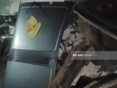 Beyləqanda zəncirvari qəza&nbsp;- Xəsarət alan var