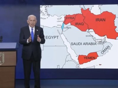 Netanyahu yeni xəritə yaydı&nbsp;- Bu dövlətləri "qara siyahı"ya saldı