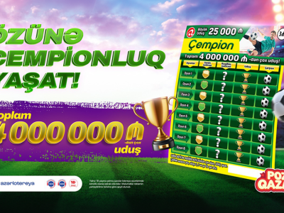 &ldquo;Azərlotereya&rdquo; çempion&nbsp;axtarır!