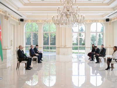 İlham Əliyev xanım səfir qəbul etdi - Fotolar