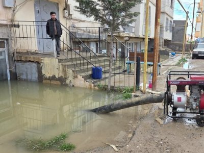 Abşeronda yağışlardan qalan fəsadlar&nbsp;aradan qaldırılır
