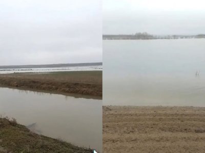 Kür daşdı, əkin sahələrini su basdı