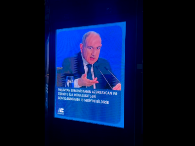 Bakıda Paşinyanın posteri yerləşdirildi - VİDEO