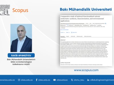BMU-nun əməkdaşının məqaləsi beynəlxalq jurnalda dərc olundu