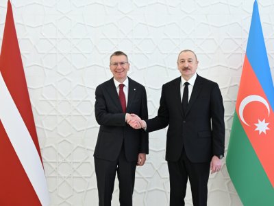 İlham Əliyevin sosial medi hesabında Latviya Prezidentinin səfəri ilə bağlı paylaşım edildi