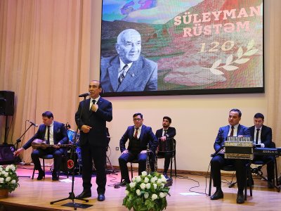 Süleyman Rüstəmin 120 illik yubileyi keçirilib - FOTOLAR