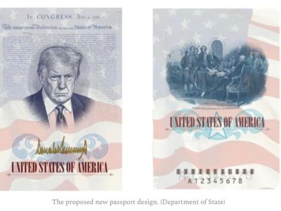 ABŞ pasportları üzərində Trampın şəkili olacaq