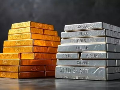 Qızıl ucuzlaşdı, gümüş bahalaşdı