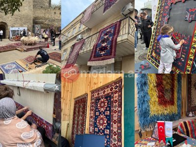 Fərqli mədəniyyətlər İçərişəhərdə: Xalça Festivalından - FOTOREPORTAJ