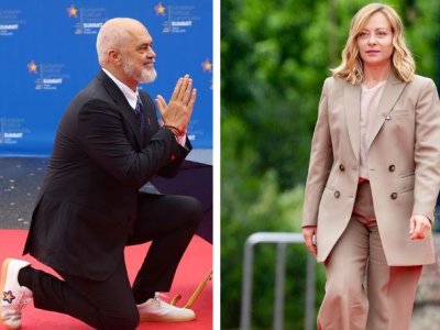 Diplomatiyada protokolu sındıran jest: Ramanın Meloniyə &ldquo;vurğunluğu&rdquo; - FOTO