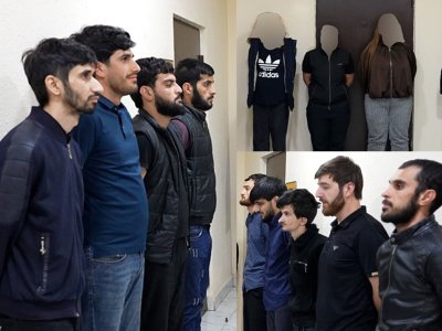 Masazırda 13 nəfər saxlanıldı - VİDEO