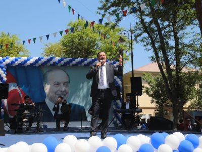 Salyanda Heydər Əliyevin anadan olmasının 103 illiyi qeyd olundu