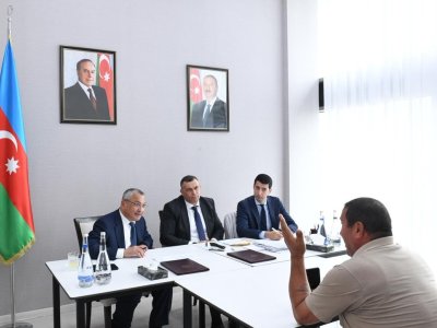 Rövşən Rzayev Ağdamda qəbul keçirdi - FOTO
