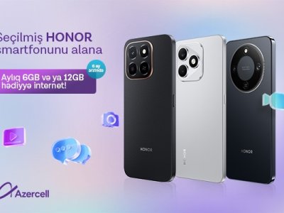 Azercell-dən HONOR smartfonlarına xüsusi kampaniya