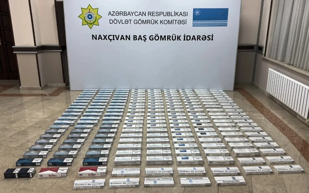 Naxçıvanda külli miqdarda nişanlanmamış siqaretlər&nbsp;aşkarlandı