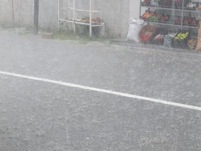 Xankəndi və Xocalıya dolu yağıb - FOTO
