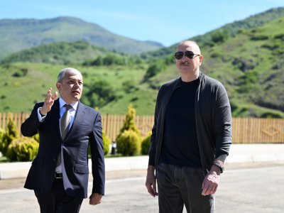 Prezident Şuşanın&nbsp;Böyük Qaladərəsi kəndində - FOTOLAR