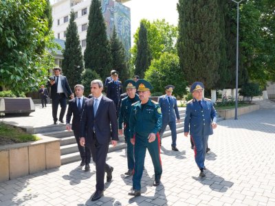 Rəsmilər dəmiryolu və sərhəd-keçid məntəqələrini yoxladılar - FOTOLAR