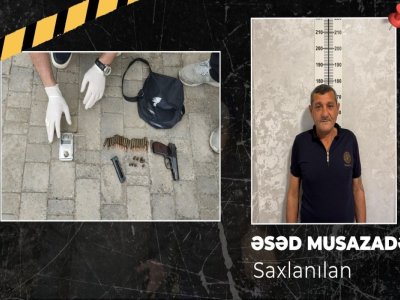 "Makarov" gəzdirən şəxs həbs edildi