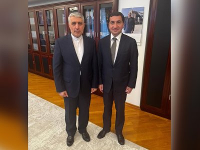 Hikmət Hacıyev İran səfiri ilə görüşdü