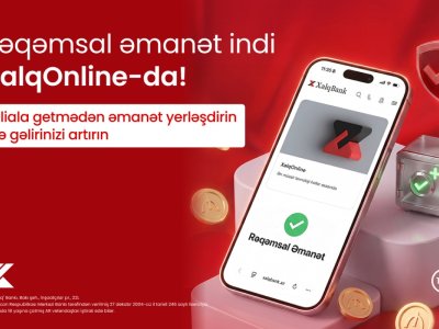 Xalq Bank rəqəmsal əmanət&nbsp;xidmətini istifadəyə verdi