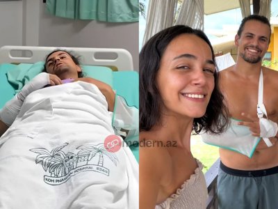 Qabırğaları sınan blogerin son durumu açıqlandı