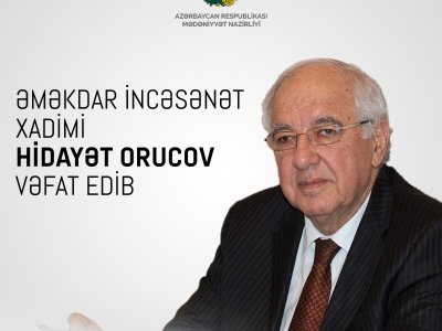Mədəniyyət Nazirliyindən Hidayət Orucovun ailəsinə başsağlığı